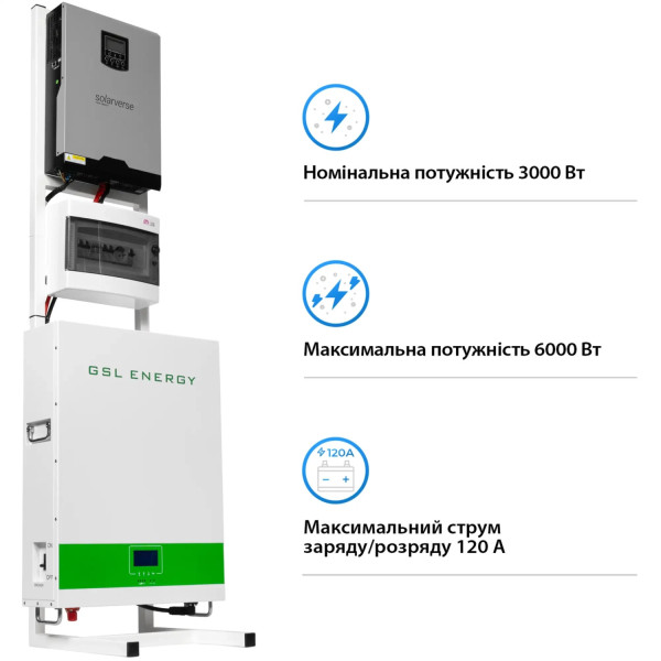 Фото - Система зберігання енергії Solarverse SVP24-1SV3K1-LGS5.12K2-1