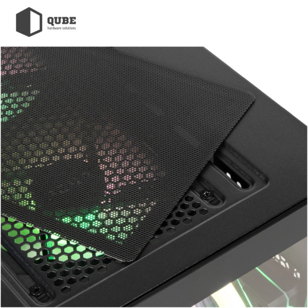 Фото - Корпус QUBE FORT ARGB Black (FORT_GBNU3)
