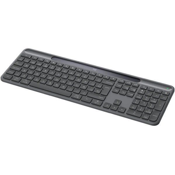 Фото - Клавіатура бездротова Logitech Slim Solar+ for Business Wirelessh Graphite (920-013779)