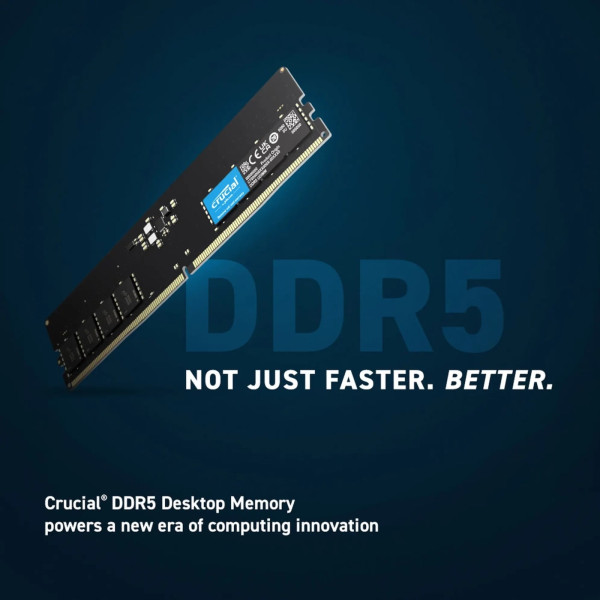 Фото - Память DDR Crucial Micron DDR5-4800 8GB CL40 Tray (CT8G48C40U5T)