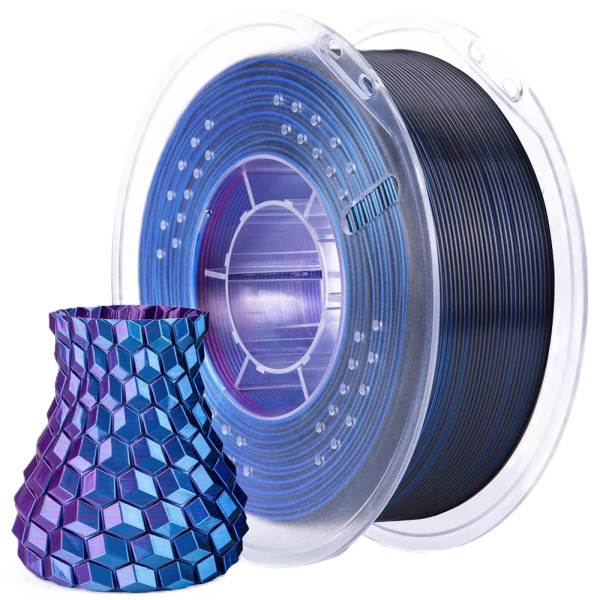 Фото - Нитка для PLA-картриджа Elegoo PLA Filament 1.75мм синьо-фіолетово-чорний (50.203.0336)