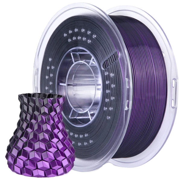 Фото - Нитка для PLA-картриджа Elegoo PLA Filament 1.75мм чорно-фіолетовий (50.203.0466)
