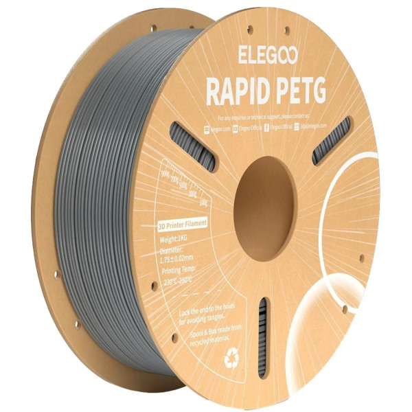 Фото - Нитка для PETG-картриджа Elegoo Rapid PETG Filament 1.75мм космический серый (50.203.0312)