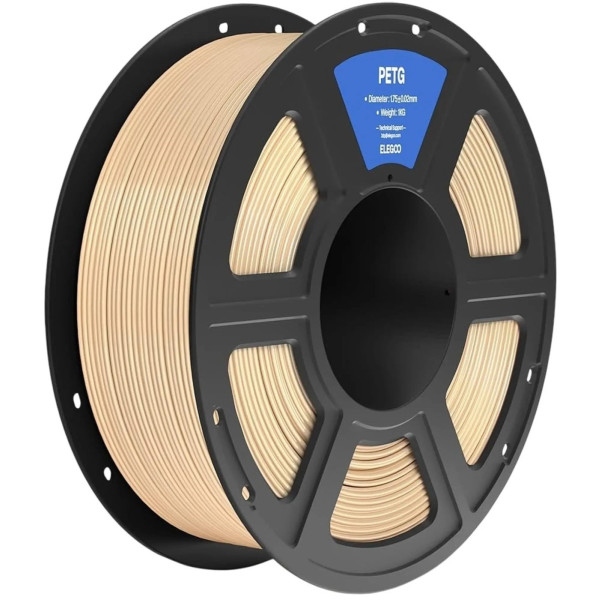 Фото - Нитка для PETG-картриджа Elegoo Filament 1.75 мм бежевый (50.203.0395) Фото - Нитка для PETG-картриджа Elegoo Filament 1.75 мм бежевый (50.203.0395)