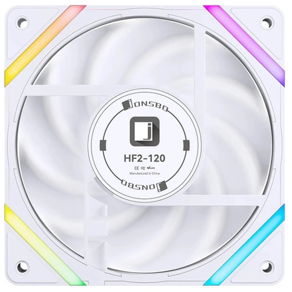 Фото - Корпусный вентилятор Jonsbo HF2-120W ARGB White