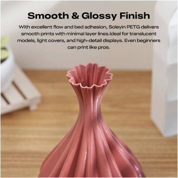 Фото - Нитка для PETG-картриджа Creality Filament Soleyin 1.75 мм молочно-чайний (3301030165)