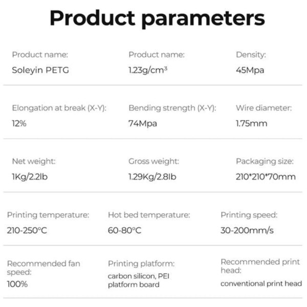 Фото - Нитка для PETG-картриджа Creality Filament Soleyin 1.75 мм вечірньо-небесний синій (3301030156)