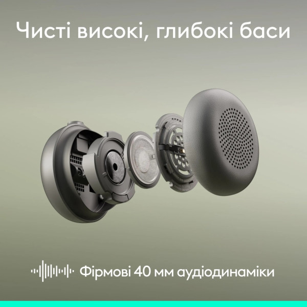 Фото - Гарнітура бездротова Logitech Zone Wireless 2 ES for Business Graphite TEAMS version with receiver (981-001493)