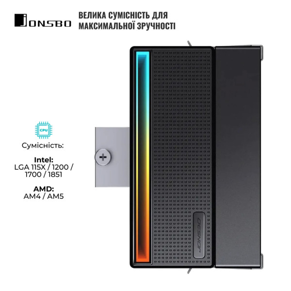 Фото - Процесорний кулер Jonsbo CB40 Black