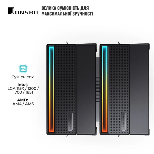 Фото - Процессорный кулер Jonsbo CB80 Black