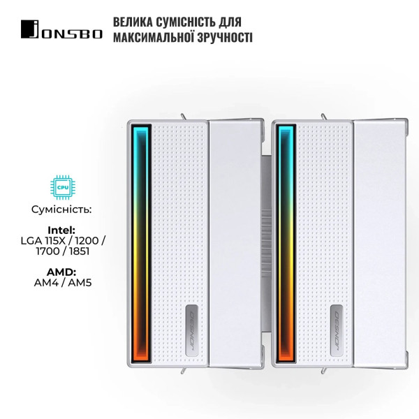 Фото - Процессорный кулер Jonsbo CB80 White