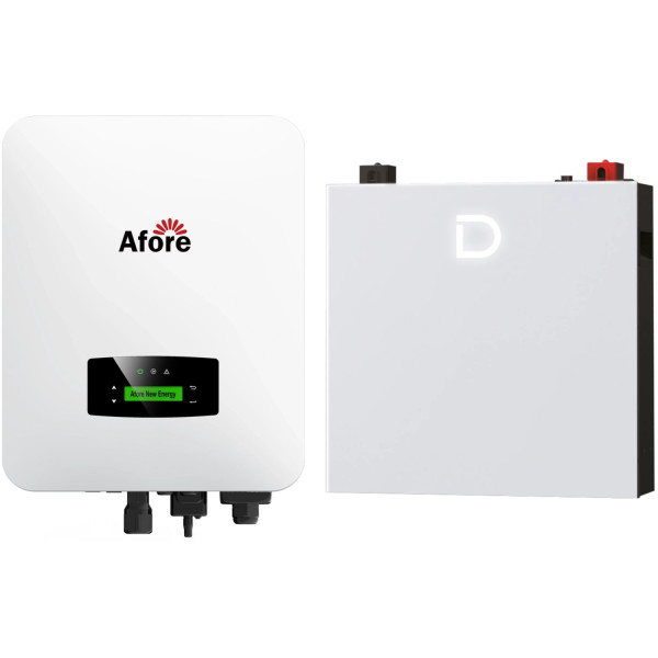 Фото - Система зберігання енергії Afore SV-1AF6K1-LDY5.1K2 (1ф., 6kW 5.1kWh 1BAT LiFePO4 6000 циклів)