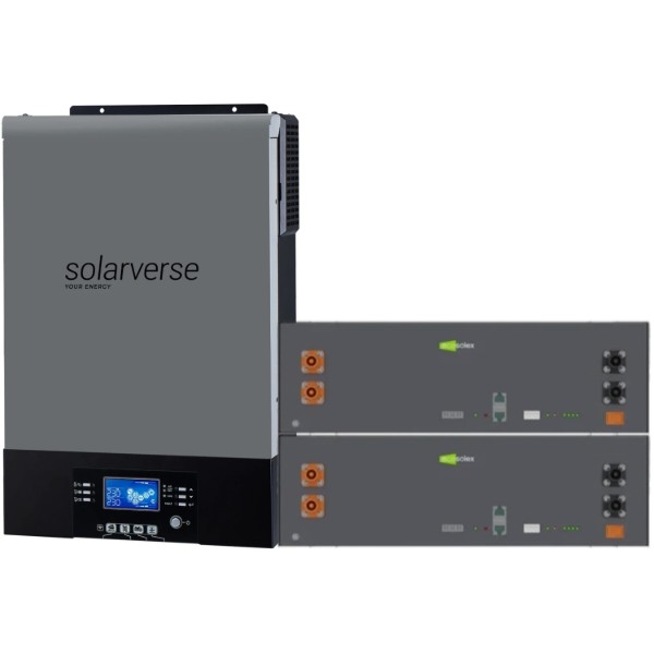 Фото - Система хранения энергии Solarverse SV-1SV6K2-LES10.2K1 (1ф, 6kW, 51.2V, 200 Ah, LiFePO4)