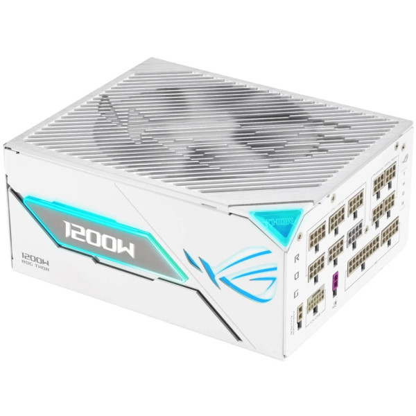 Фото - Блок живлення для ПК Asus ROG THOR 1200W 80+ Platinum White (ROG-THOR-1200P3-WHITE-GAMING)