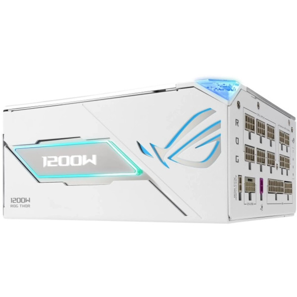 Фото - Блок живлення для ПК Asus ROG THOR 1200W 80+ Platinum White (ROG-THOR-1200P3-WHITE-GAMING)