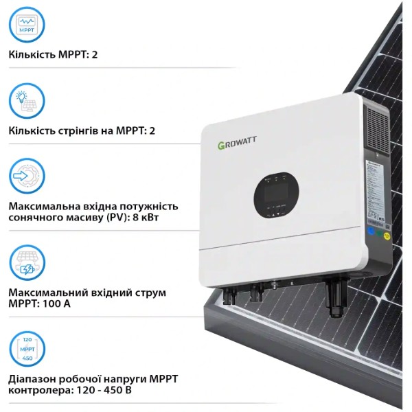 Фото - Система зберігання енергії Growatt SV-1GR6K1-LGR5K1-1 (1ф, 6kW, 51.2V, 100 Ah)