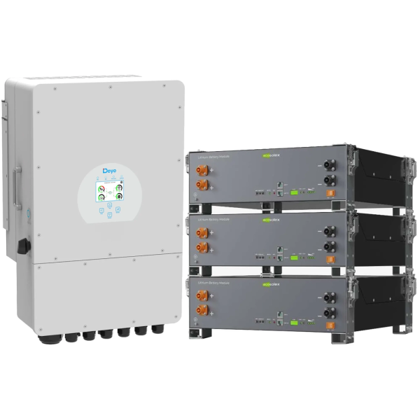 Фото - Система зберігання енергії Deye SV-1DE10K1-LEC15K1-1 (1ф, 10kW, 51.2V, 300Ah, LiFePO4)