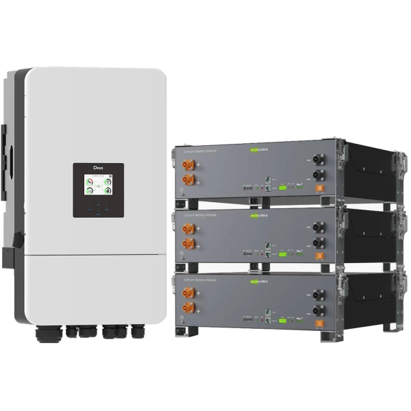 Фото - Система хранения энергии Deye SV-3DE10K1-LEC15K1-1 (3ф, 10kW, 51.2V, 300Ah, LiFePO4)