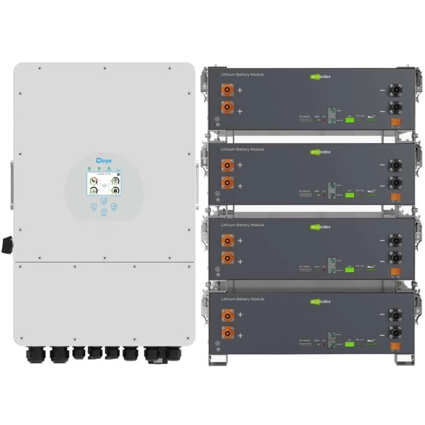 Фото - Система зберігання енергії Deye SV-1DE12K1-LEC20K1-1 (1ф, 12kW, 51.2V, 400Ah, LiFePO4)