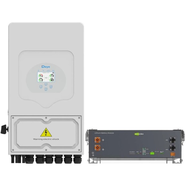 Фото - Система хранения энергии Deye SV-1DE6K2-LEC5K1-1 (1ф, 6kW, 51.2V, 100Ah, LiFePO4)