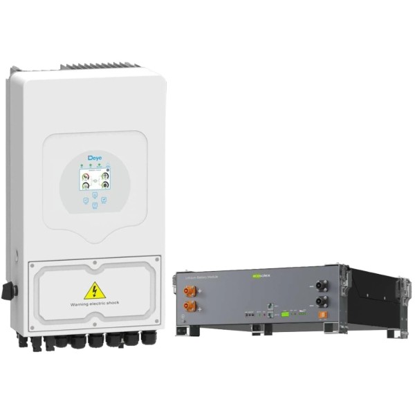 Фото - Система хранения энергии Deye SV-1DE6K2-LEC5K1-1 (1ф, 6kW, 51.2V, 100Ah, LiFePO4)