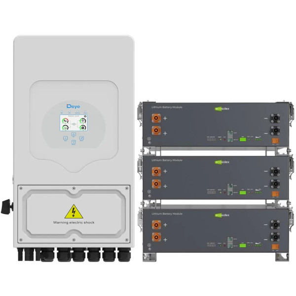 Фото - Система хранения энергии Deye SV-1DE6K2-LEC15K1-1 (1ф, 6kW, 51.2V, 300Ah, LiFePO4)