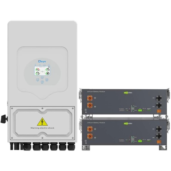 Фото - Система хранения энергии Deye SV-1DE6K2-LEC10K1-1 (1ф, 6kW, 51.2V, 200Ah, LiFePO4)