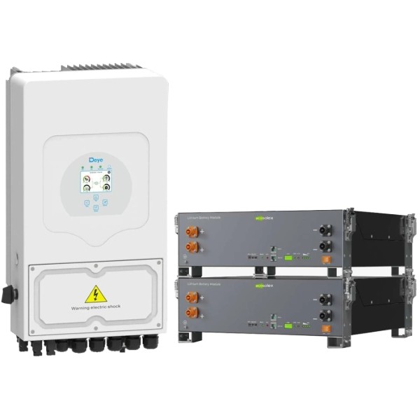 Фото - Система хранения энергии Deye SV-1DE6K2-LEC10K1-1 (1ф, 6kW, 51.2V, 200Ah, LiFePO4)