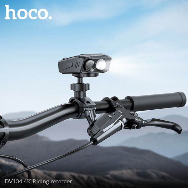 Фото - Відеореєстратор HOCO DV104 4K Riding recorder Black (6942007646000)