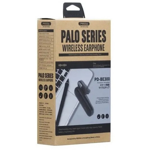 Фото - Bluetooth-гарнітура Proda PD-BE300 Palo White (6971278724858)