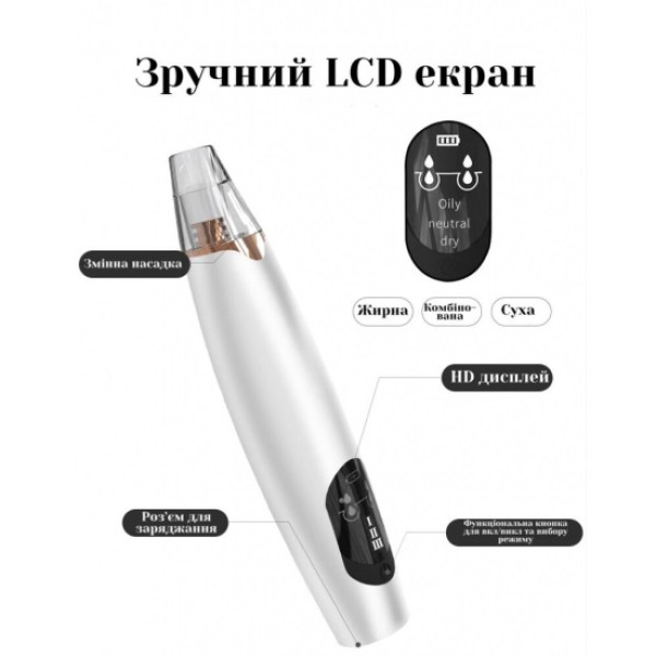 Фото - Прилад для чищення обличчя AIMED PORE CLEANER MINI (AI-PoreCleanerMiniWh)
