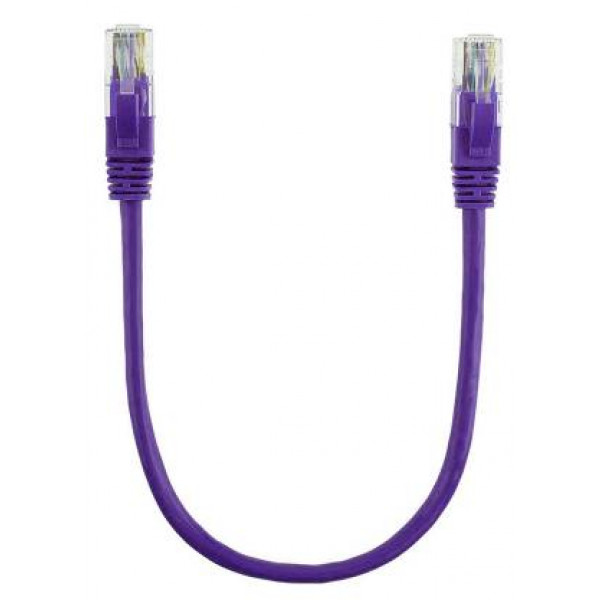 Фото - Кабель патч-корд Ritar Cat.5e RJ-45 CU 0.5 m Violet (PCR-CU/0.5Pe / 14089)