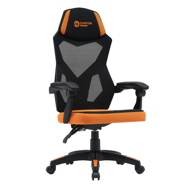 Фото - Крісло для геймерів Canyon Wave MCH02 Mesh Black Orange (CNE-MCH02)