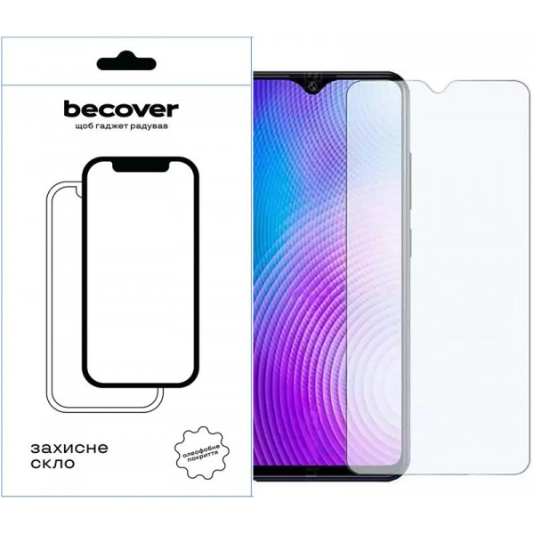 Фото - Захисне скло для смартфону BeCover for Tecno Pop 7 (BF6) Crystal Clear Glass 3D (709265)