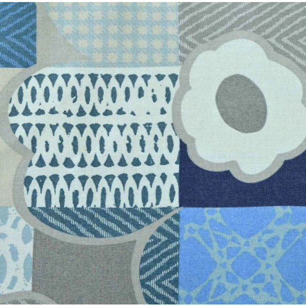 Фото - Скатертина квадратна Прованс 140х140см Сині квіти (012729)