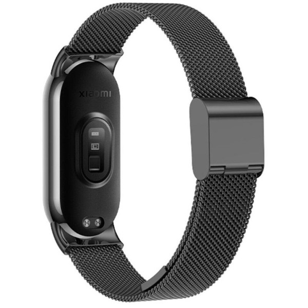 Фото - Ремінець для фітнес-браслету BeCover Metal for Xiaomi Mi Smart Band 8 Black (709357)