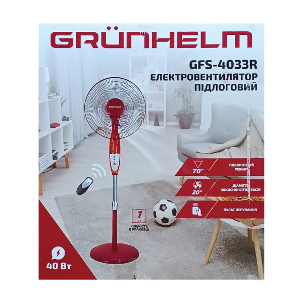 Фото - Вентилятор підлоговий Grunhelm GFS-4033R