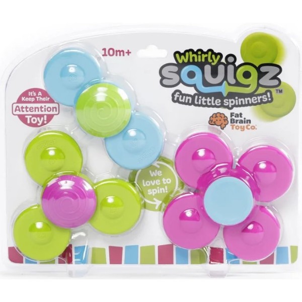 Фото - Прорезыватель Fat Brain Toys Whirly Squigz 3 шт. (F210ML)