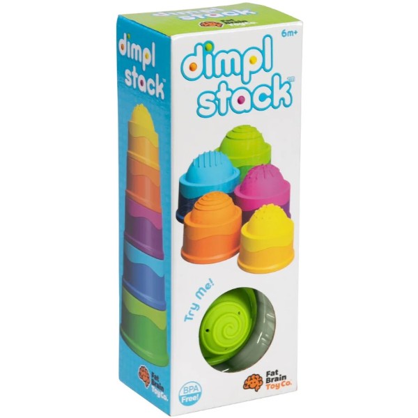 Фото - Пирамидка Fat Brain Toys dimpl stack Чашки (F293ML)