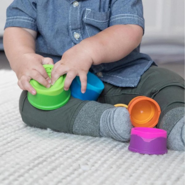 Фото - Пирамидка Fat Brain Toys dimpl stack Чашки (F293ML)