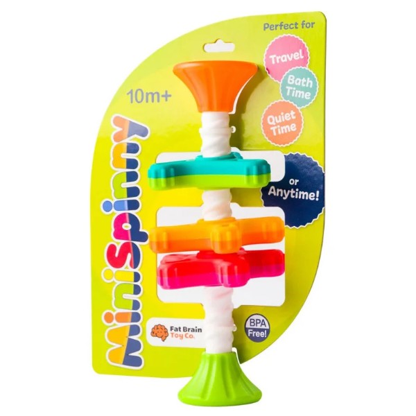 Фото - Пирамидка Fat Brain Toys MiniSpinny тактильная (F134ML)