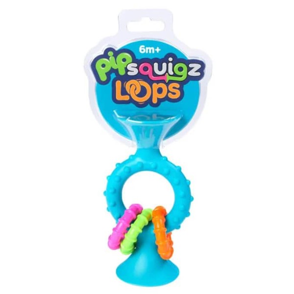 Фото - Погремушка Fat Brain Toys pipSquigz Loops бирюзовый (F166ML)