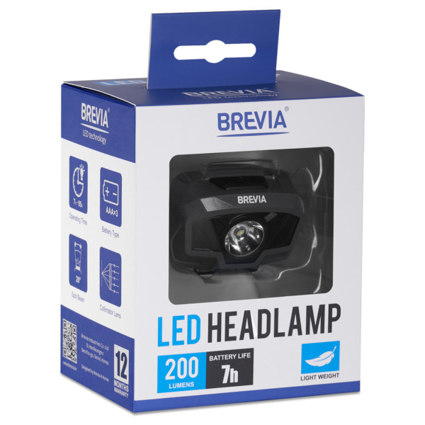 Фото - Ліхтар налобний Brevia 200Lm (14200FAX1)