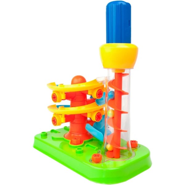 Фото - Пластиковий конструктор Edu-Toys Гірка-спіраль з інструментами 55 деталей (JS022)