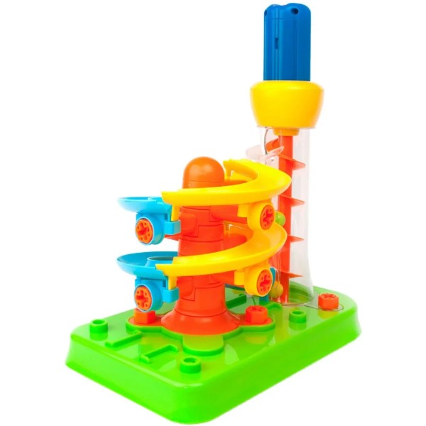 Фото - Пластиковий конструктор Edu-Toys Гірка-спіраль з інструментами 55 деталей (JS022)