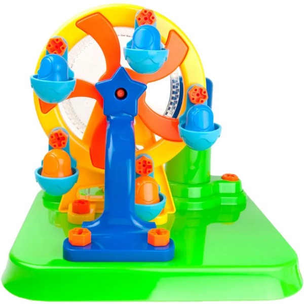 Фото - Пластиковый конструктор Edu-Toys Колесо обзора с инструментами 46 деталей (JS025)