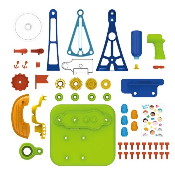 Фото - Пластиковый конструктор Edu-Toys Пиратский корабль с инструментами 52 детали (JS026)