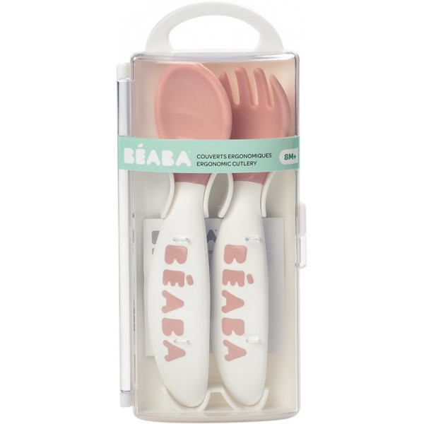 Фото - Набір дитячих столових приборів для малюка Beaba nude (913400)