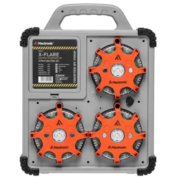 Фото - Ліхтар акумуляторний Mactronic X-Flare 30 Lm Red/Blue/Amber Recharg 12/220V (PSD0112)