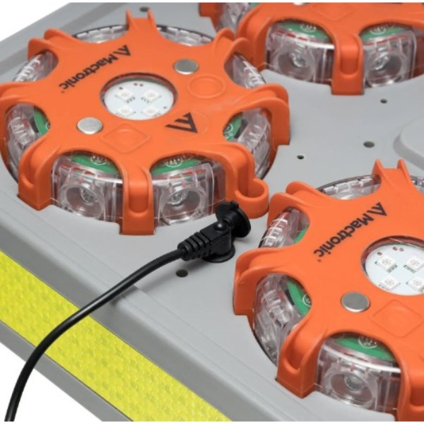 Фото - Ліхтар акумуляторний Mactronic X-Flare 30 Lm Red/Blue/Amber Recharg 12/220V (PSD0112)